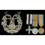 The Gordon Highlanders, officer's silver glengarry/bonnet badge A very fine officer's silve...