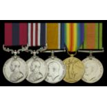 A Great War 'Western Front' D.C.M. and M.M. group of five awarded to Sergeant W. France, 1st...