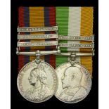 Pair: Colour Sergeant H. Perrett, Hampshire Regiment, who was Mentioned in Despatches Que...