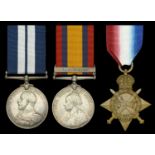 A Great War submariner's D.S.M. group of three awarded to Leading Seaman H. C. Wright, H.M....