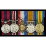 An outstanding 'Epehy, September 1918' D.C.M. and M.M. group of five awarded to Sergeant C....