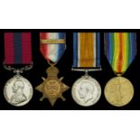 A Great War 'Western Front 1916' D.C.M. group of four awarded to Sapper (later Temporary Ser...