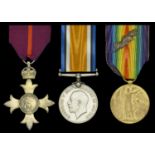 A Great War 'Mesopotamia' O.B.E. group of three awarded to Lieutenant-Colonel W. J. Dunn, Ro...