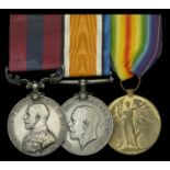 A Great War 'Western Front' D.C.M. group of three awarded to Lance-Corporal W. T. Coote, 1/4...