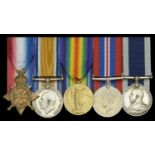 Five: Petty Officer W. C. Usherwood, Royal Navy 1914-15 Star (223506, W. Usherwood, L.S.,...