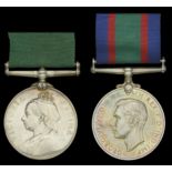 Volunteer Force Long Service Medal, V.R., unnamed as issued; Royal Naval Volunteer Reserve L...