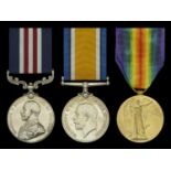 A Great War M.M. group of three awarded to Sergeant R. E. Reeve, 23rd (8th City 'Pals') and...