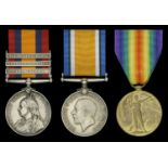 Three: Gunner E. A. Wright, Royal Field Artillery Queen's South Africa 1899-1902, 3 clas...