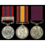 Three: Colour Sergeant W. T. Sillence, Hampshire Regiment India General Service 1854-95,...