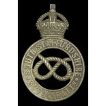 A South Staffordshire Regiment 3rd Volunteer Battalion Other Ranks Glengarry Badge c.1902-08...