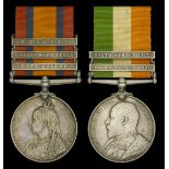 Pair: Bombardier F. Turvey, Royal Field Artillery Queen's South Africa 1899-1902, 3 clas...