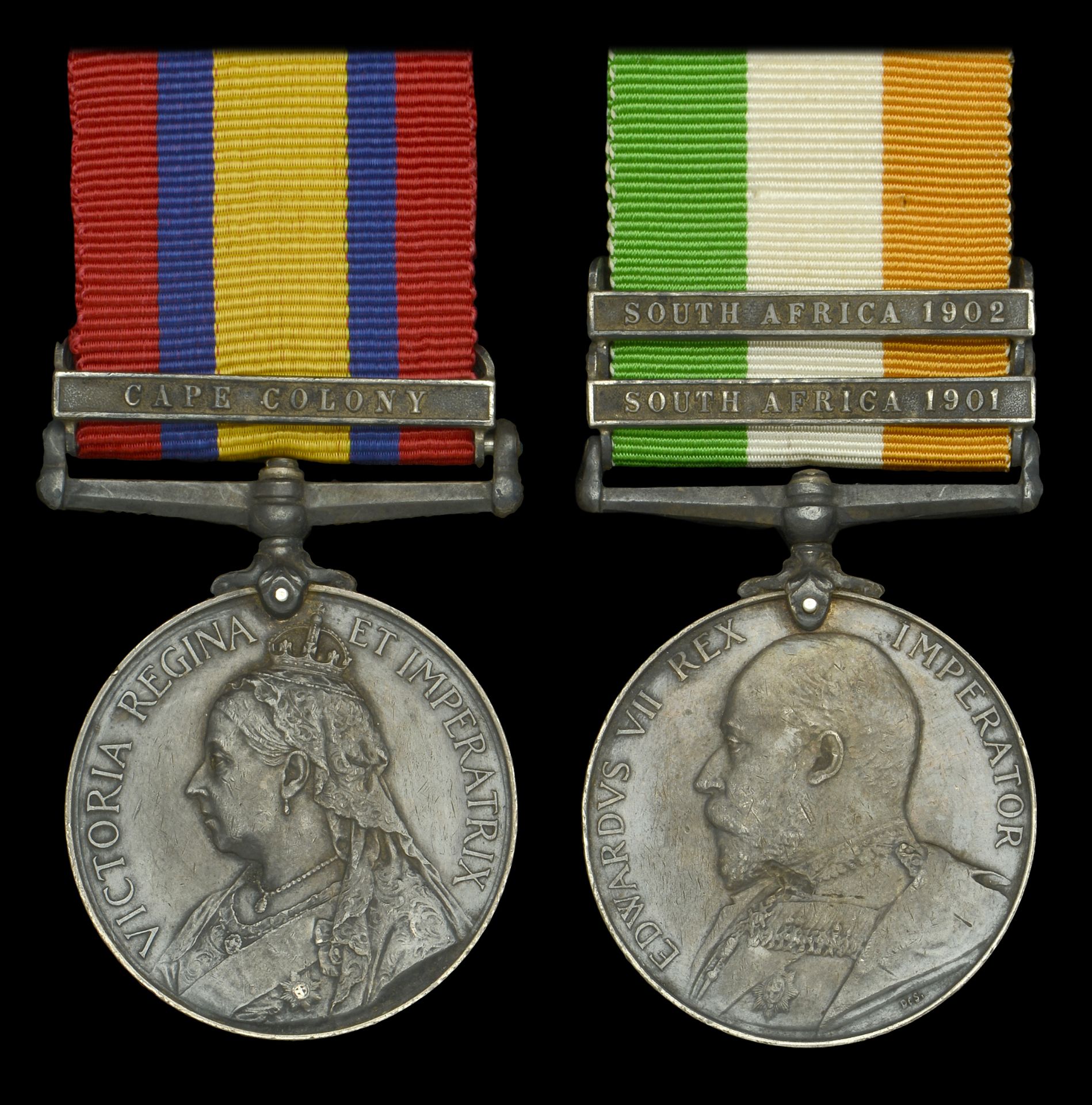 Pair: Gunner A. Penny, Royal Garrison Artillery Queen's South Africa 1899-1902, 1 clasp,...