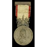 Queen Alexandra's Medal to Soldiers' and Sailors' Children 1914, bronze, unnamed, complete w...