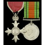 An unattributed M.B.E. pair The Most Excellent Order of the British Empire, M.B.E. (Civil...
