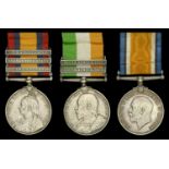 Three: Gunner R. W. Holcombe, Royal Garrison Artillery Queen's South Africa 1899-1902,...