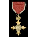 The Most Excellent Order of the British Empire, O.B.E. (Civil) Officer's 2nd type breast bad...