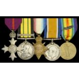 A Great War 'East Africa operations' M.B.E. group of five awarded to Captain R. E. Clegg, So...