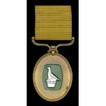 Rhodesia, Badge of Honour, bronze, silvered, and enamel, the reverse officially named 'J. K....