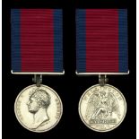 The Waterloo Medal awarded to Surgeon Francis Burton, 4th Foot, later Surgeon attached to th...