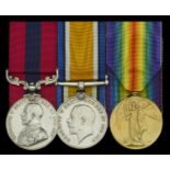 A Great War 'Western Front, September 1917' D.C.M. group of three awarded to Sergeant J. Eas...