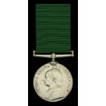 Volunteer Force Long Service Medal (India & the Colonies), V.R. (Corp. J. J. Richardson, G.I...