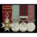 The 'Burma 1885' campaign C.B. group of four awarded to Colonel A. A. Le Mesurier, Commandin...