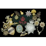 Miscellaneous Military Badges. A selection of Military Badges including Officers cap badges...
