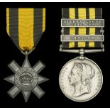 Pair: Company Sergeant Major J. Adams, West India Regiment and Royal Highlanders Ashanti...