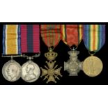 A Great War 'Dadizeele, October 1918' D.C.M. group of five awarded to Private E. T. Forrest,...