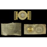 A North Staffordshire Regiment's Officers Waist Belt Clasp 1881-1902. A fine example, of th...