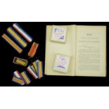 Riband: A selection of mainly Great War riband, including a partial roll of original silk Br...