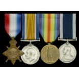 Four: Engine Room Artificer First Class S. B. Wilde, Royal Navy 1914-15 Star (270093, S....