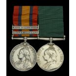 Pair: Surgeon Captain J. H. Wright, Imperial Yeomanry Queen's South Africa 1899-1902, 2 c...