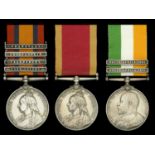 Three: Bombardier C. E. Mitchener, Royal Garrison Artillery Queen's South Africa 1899-190...