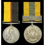 Pair: Private J. Watson, 21st Lancers, who rode with 'B' Squadron in the famous charge at Om...