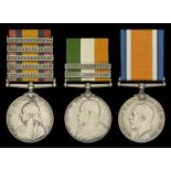 Three: Gunner G. Orpen, Royal Field Artillery Queen's South Africa 1899-1902, 5 clasps,...