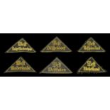 German Second World War Hitler Youth DJ Arm Gebiet (Area) Patches. Comprising Patches for W...