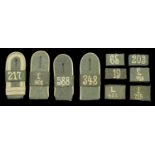 German Second World War Army Infantry Shoulder Boards. Comprising Regiment 271 with slip-on...