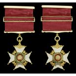 The Most Honourable Order of the Bath, C.B. (Military) Companion's breast badge in 22 carat...