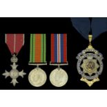 A Second War M.B.E. group of three awarded to Major J. G Willetts, Royal Army Service Corps...