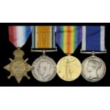 Four: Gunner C. J. Cockerill, Royal Marine Artillery and Royal Marine Brigade 1914 Star (...