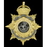 The Duke of Wellington's (West Riding) Regiment Officer's Helmet Plate c.1904-12. A fine an...