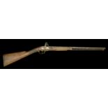 A Late 18th Century HEIC Flint-lock Carbine Relic. 60cm steel barrel half-stocked, the lock...