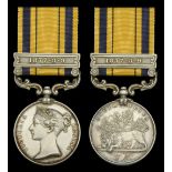 The South Africa 1877-79 medal to Colour-Sergeant T. H. E. McAllan, 90th Foot, who was wound...