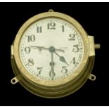 A German Second World War Kriegsmarine Bulkhead Clock. A fully functional Kriegsmarine bulk...