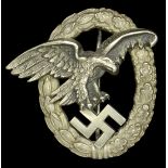 A German Second World War Luftwaffe Observer's Badge. A very nice example of a C. E. Juncke...