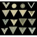 German Second World War Army Rank Insignia. Three items of insignia for the light brown her...