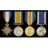 Four: Gunner E. J. Pickett, Royal Marine Brigade, Royal Marine Artillery 1914 Star (R.M.A...