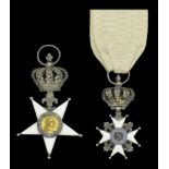 France, Second Restoration, Order of the Cross of Fidelity, Chevalier's breast badge, 48mm i...