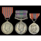 A post-War 'Malaya operations' G.M. group of three awarded to Police Lieutenant T. A. Charlt...